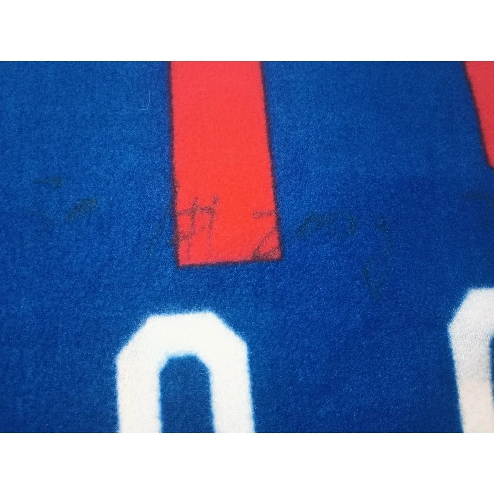 Buffalo Bills NFL Fleece Throw Blanket Est 1960 Helmet Northwest 43x56 Autograph